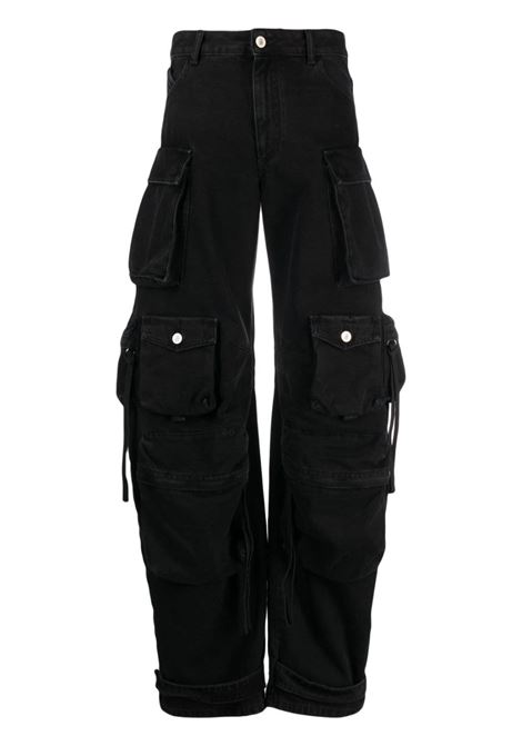 Jeans cargo fern in nero - donna